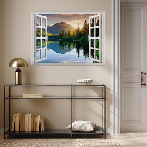 wall26 Morning Sunrise Forest Wall Mural - 36x48 Inch