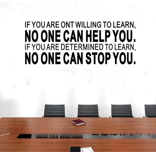 Motivational Quotes Wall Sticker for Office - 23x9 Vinyl Art Decal