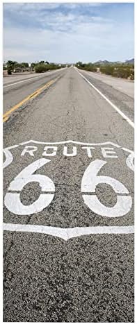 Route 66 Door Sticker Vinyl Wall Mural Peel and Stick
