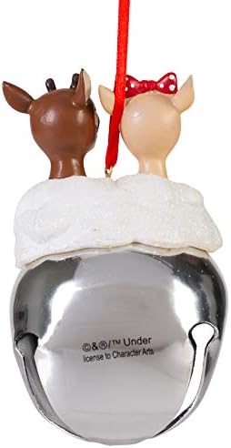 Rudolph and Clarice Holiday Bell Ornament