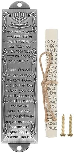 Uonlytech Mezuzah Scroll Plaque for Door