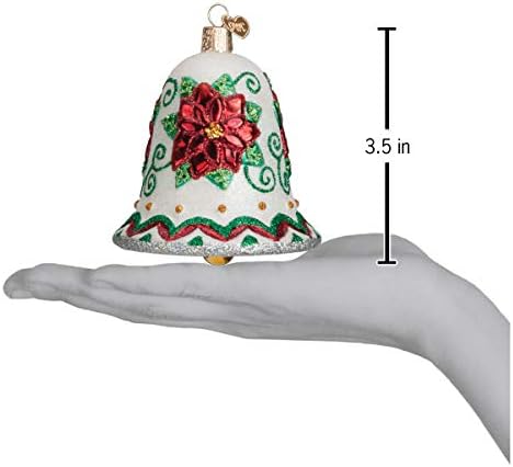Old World Christmas Poinsettia Bell Ornament