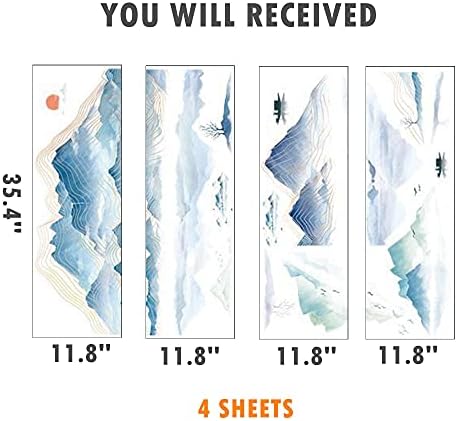 ROFARSO Large Mountain and River Wall Sticker 787 x 283 Inches