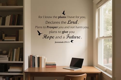 Jeremiah 2911 Scripture Wall Decal - Christian Bird Decor
