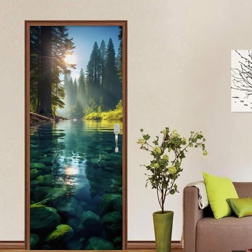 REDAMANCY 3D Door Murals Vinyl Stickers