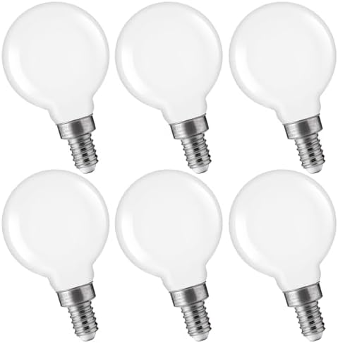 FLSNT Dimmable LED Candelabra Bulbs 60W Equivalent 6 Pack