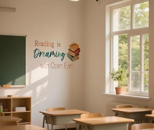 Reading is Dreaming with Open Eyes Wall Decals