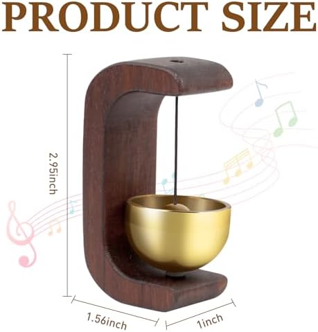 Munkant Magnetic Door Bell Chime Wooden Decorative Bell