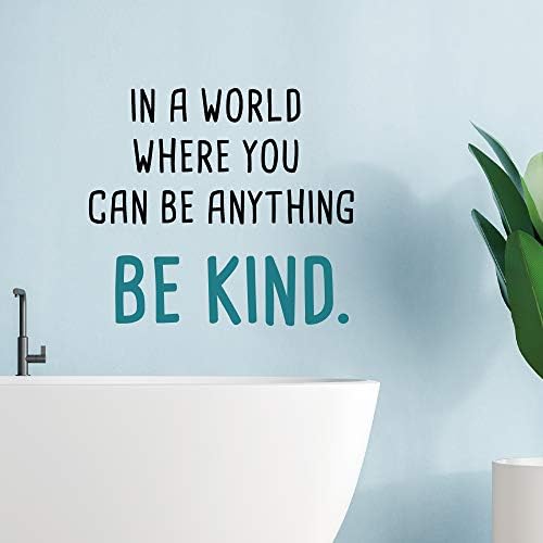 GULIGULI Kind Inspirational Quotes Wall Decals