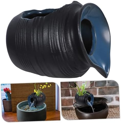 Ceramic Waterfall Jar Fountain Outdoor Decor
