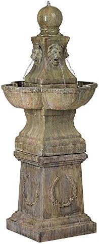 John Timberland Royal Lion 54 Inch High Outdoor Fountain