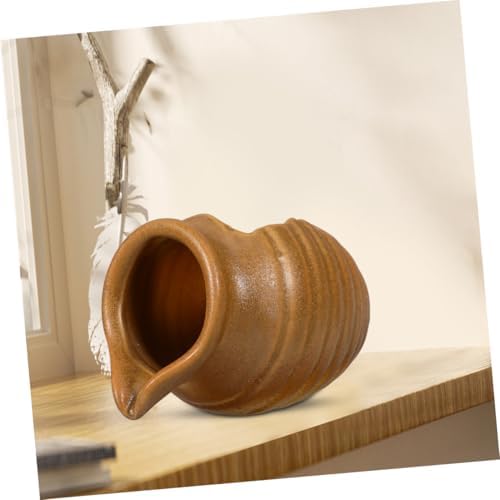 ULDIGI Tabletop Fountain Ceramic Water Jar for Zen Decor