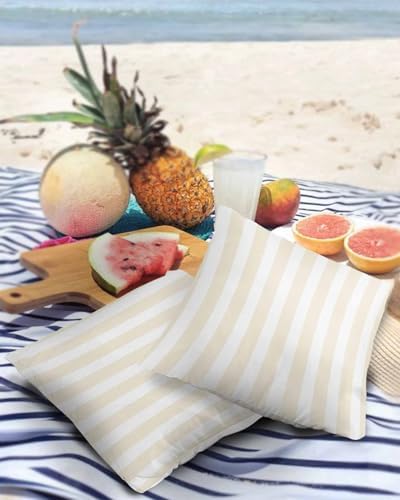 YOKOU Waterproof Throw Pillow Covers Set of 2 Square 18X18