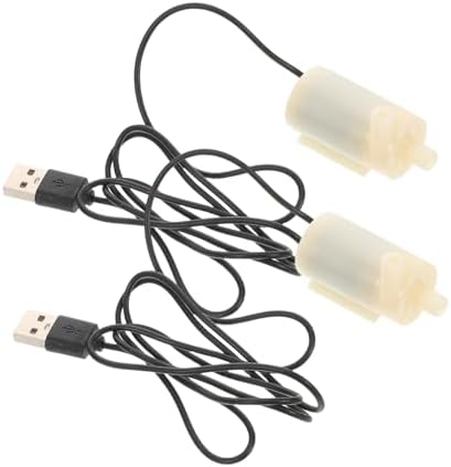 2Pcs Mini Submersible Water Pump for Aquarium Fountain Hydroponics