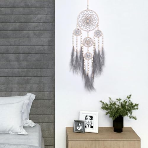 Pretty Jolly Pampas Grass Dream Catcher Wall Decor
