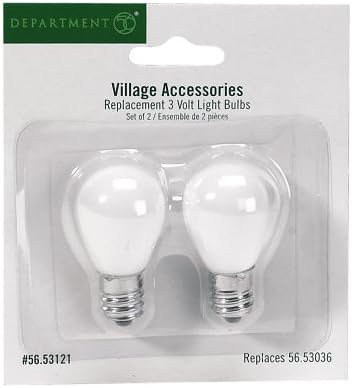 Department 56 Village 3 Volt Light Bulb White 2 Count Pack of 1