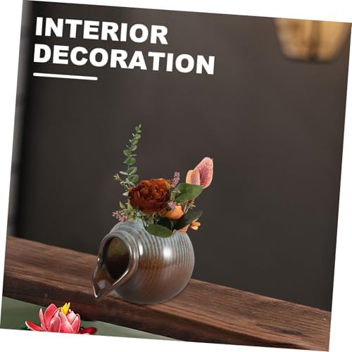 Ciieeo Ceramic Waterfall Jar for Tabletop Fountain and Decor
