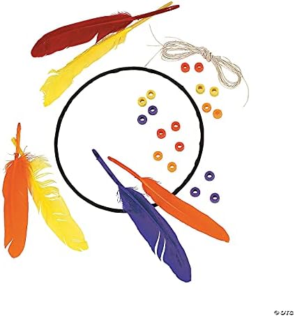 Fun Express Dream Catcher Craft Kit for Kids - 12 pcs