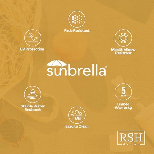 RSH Decor Sunbrella Lumbar Throw Pillows Set of 4