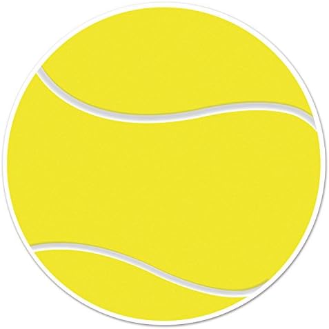Beistle Tennis Ball Cutout 10 Inches Yellow White