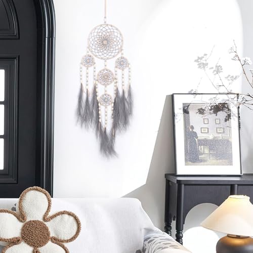 Pretty Jolly Pampas Grass Dream Catcher Wall Decor
