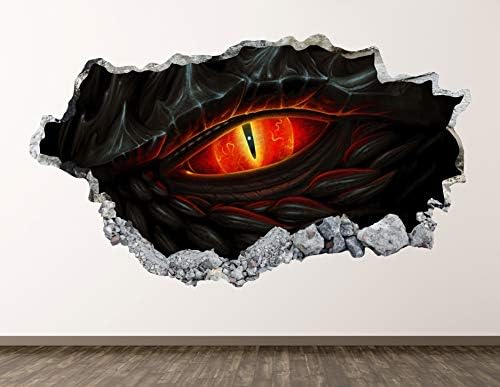 Dragon Eye Wall Decal Art Decor 3D Sticker Poster