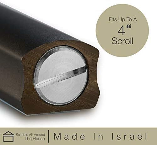 AS Mezuzot Aluminum Mezuzah Case with Modern Shin Design