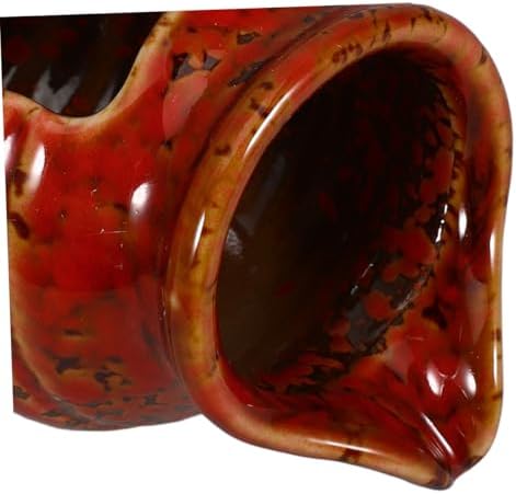 Elegant Red Ceramic Tabletop Waterfall Fountain for Zen Decor