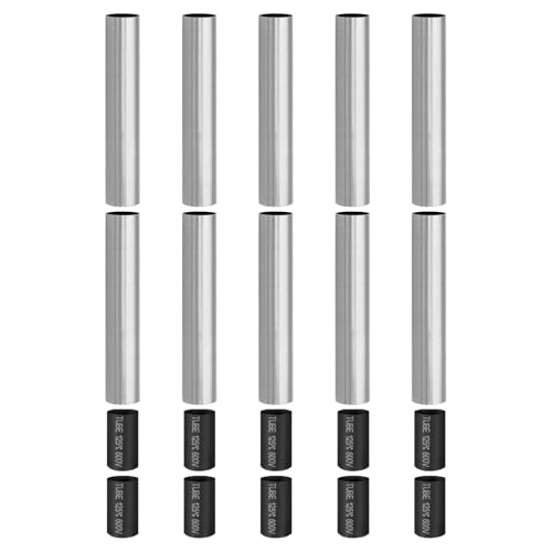 PATIKIL 5 Inch Candle Covers Sleeves Metal E12 Socket Chrome