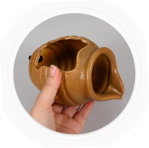 ULDIGI Tabletop Fountain Ceramic Water Jar for Zen Decor