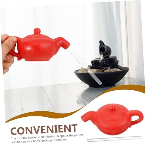Merryhapy Floating Teapot Water Fountain Decor Tabletop