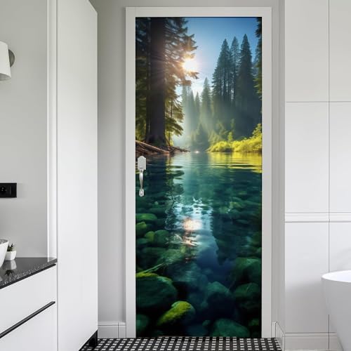 REDAMANCY 3D Door Murals Vinyl Stickers
