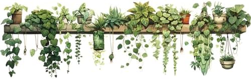 Nature Green Plants Peel and Stick Wall Decals