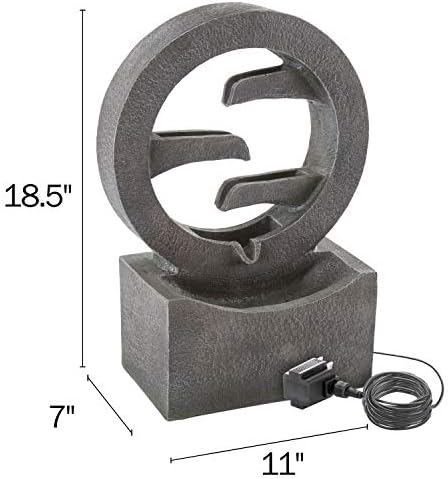 Pure Garden 4 Tier Water Fountain with LED Lights