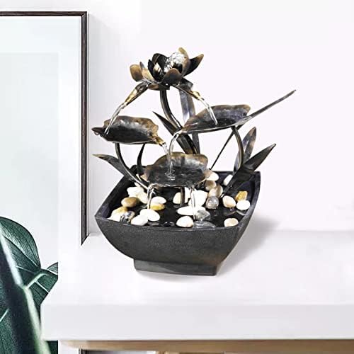 Jeco Cadono Metal Leaves Tabletop Fountain 1