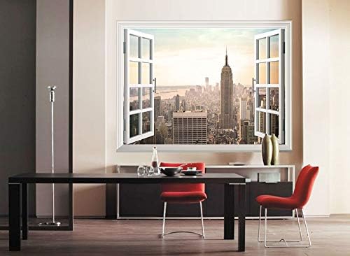 wall26 Removable Wall Sticker - Modern City Evening View 24x32