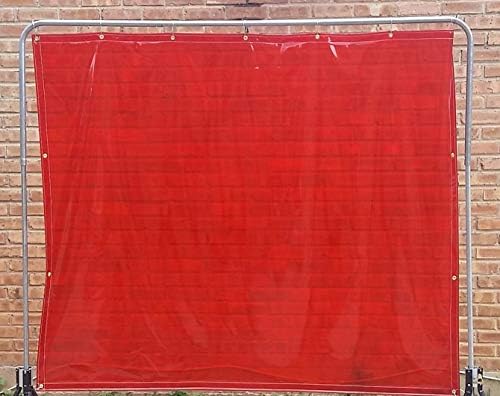AB Kelly Welding Curtains 6 ft x 6 ft Red