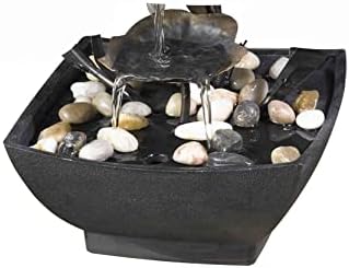 Jeco Cadono Metal Leaves Tabletop Fountain 1