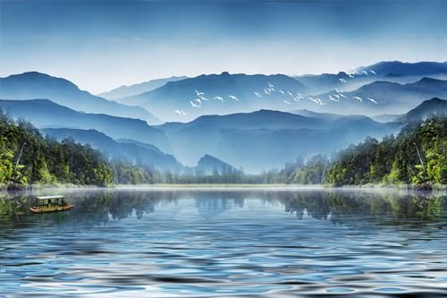 Large Wall Mural Birds Natural Landscape Wallpaper for Bedroom Living Room