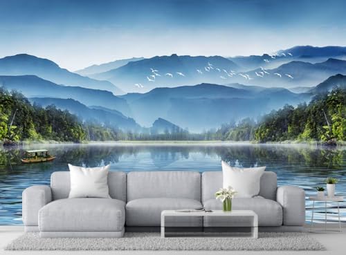 Large Wall Mural Birds Natural Landscape Wallpaper for Bedroom Living Room
