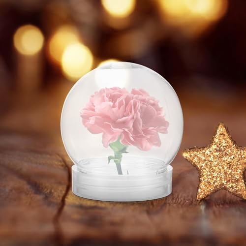 10Pcs Clear Plastic Snow Globe DIY Kit 3 Inch Snow Globes