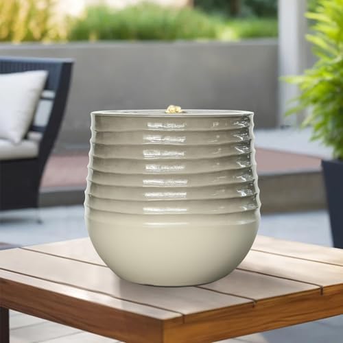 108 Inch Modern Water Fountain with LED Light