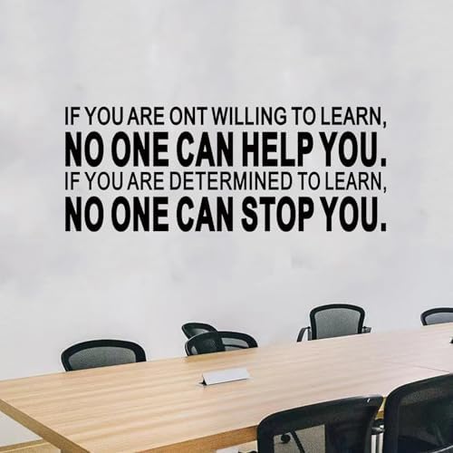 Motivational Quotes Wall Sticker for Office - 23x9 Vinyl Art Decal