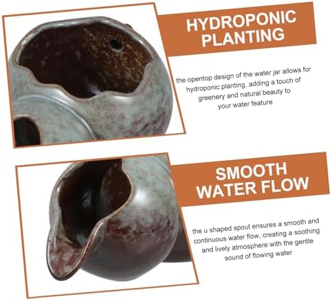 SUPVOX Ceramic Fountain Spitter for Ponds and Aquariums