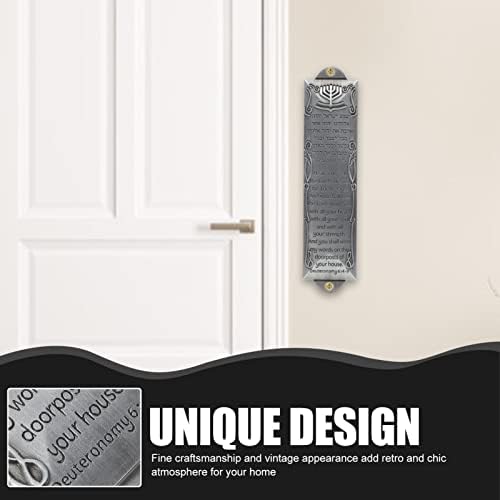 Uonlytech Mezuzah Scroll Plaque for Door