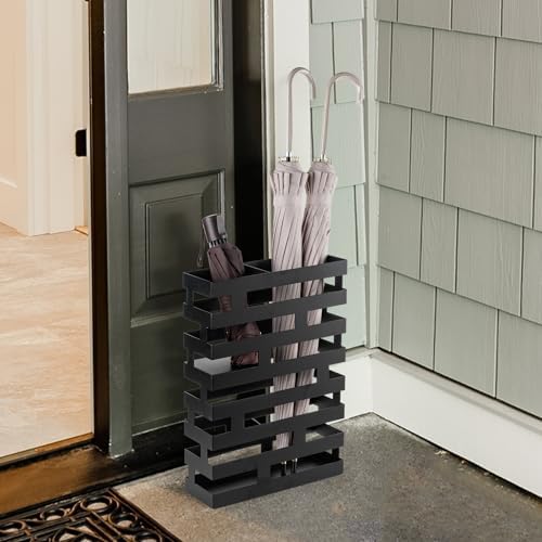 MyGift 17 Inch Freestanding Umbrella Rack with Shelf