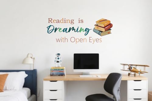 Reading is Dreaming with Open Eyes Wall Decals