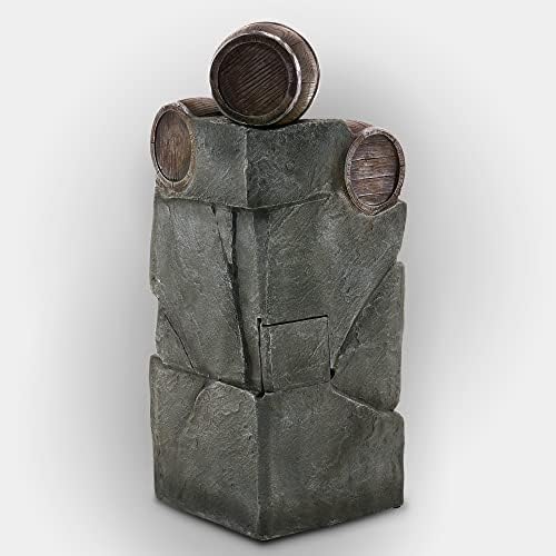 ExacMe Water Fountain with LED Lights for Garden and Backyard