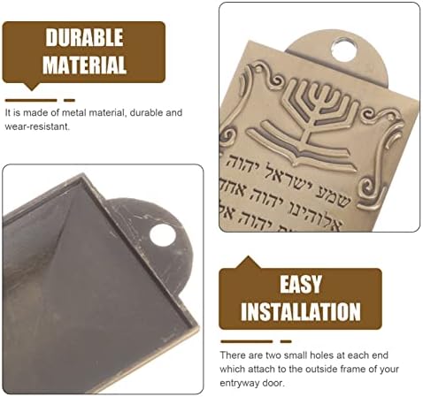 Bless This House Brass Mezuzah Door Ornament