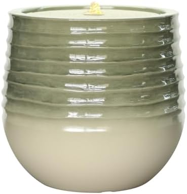 108 Inch Modern Bubbling Water Fountain with LED Light